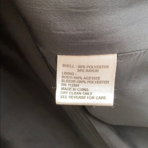 Calvin Klein Navy 3 Button Blazer Size 6 - Picture 12 of 12